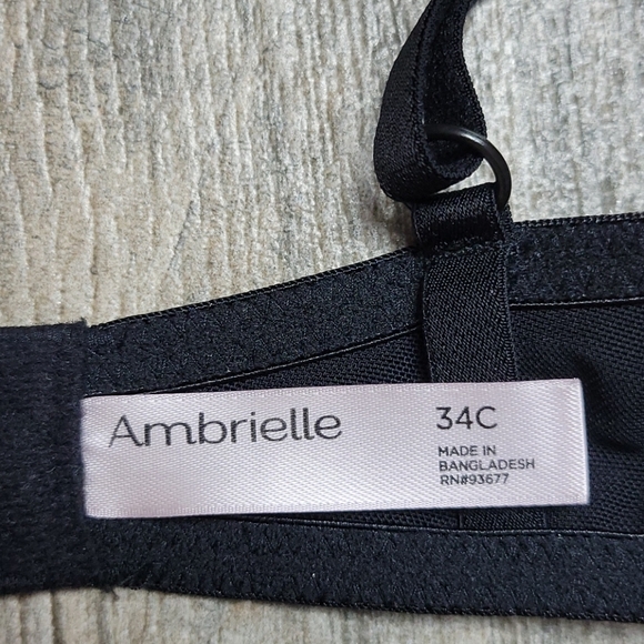 Ambrielle 34C Black underwire bra - Picture 10 of 11